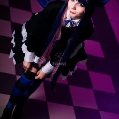 Panty & Stocking With Garterbelt Stockings Cosplay Black Dress Costumes -Anime Costumes store online panty stocking with garterbelt stockings cosplay black dress costumes 4