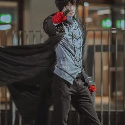 Persona 5 Joker Black Suit Game Cosplay Costumes -Anime Costumes store online persona 5 joker black suit game cosplay 2