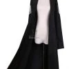 Attack On Titan Eren Jaeger Black Long Section Cloak Cosplay Costume