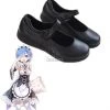 Re:ZERO -Starting Life in Another World Rem Ram Anime Cosplay Shoes Uniform Shoes
