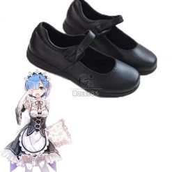 Re:ZERO -Starting Life in Another World Rem Ram Anime Cosplay Shoes Uniform Shoes