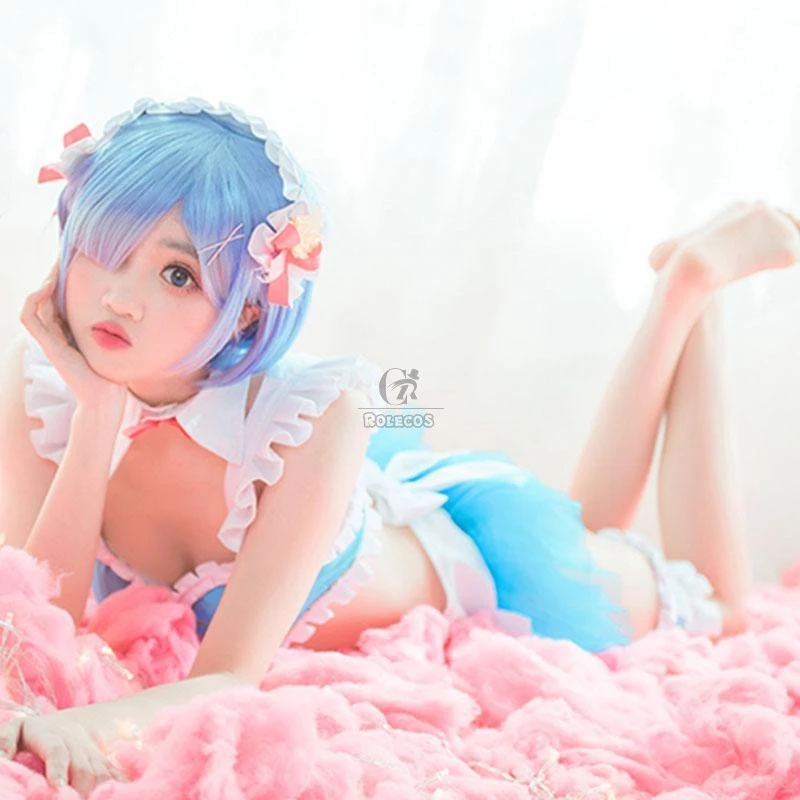 Re : Zero-Starting life in another World Rem Swimsuit Cosplay Costume - Image 6
