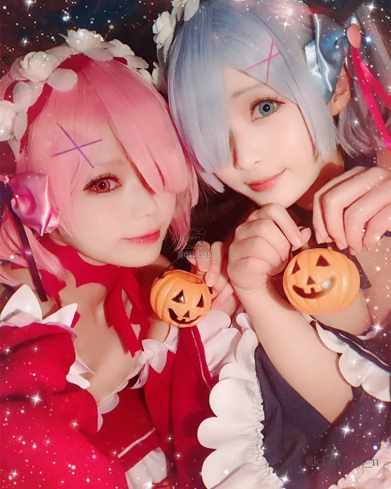Re:ZERO -Starting Life in Another World Rem Ram Anime Little Devil Cosplay Costumes - Image 5