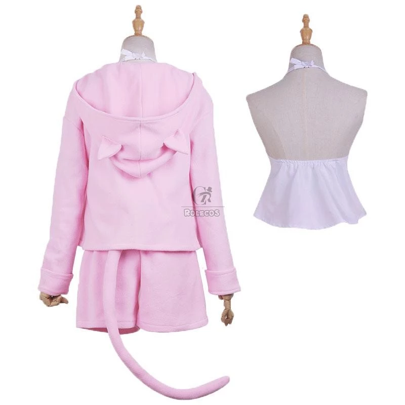 Re:ZERO -Starting Life in Another World Rem Ram Cat Pajamas 2 Colors Daily Cosplay Costume - Image 10