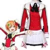 Love Live! Rin Hoshizora Red Cosplay Costume