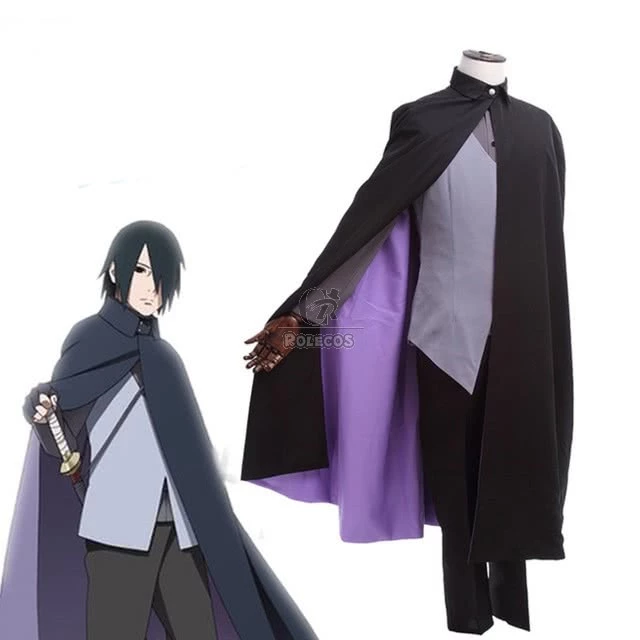 Naruto the Movie Uchiha Sasuke Full Set Anime Cosplay Costumes 1 Naruto the Movie Uchiha Sasuke Full Set Anime Cosplay Costumes