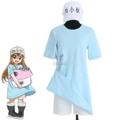 Hataraku Saibou Cells at Work Platelet Anime T Shirt Shorts Hat Dress Cosplay Costume