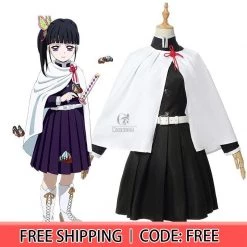 Demon Slayer Tsuyuri Kanao Female Uniform Cosplay Costume