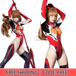Asuka Langley SHIKINAMI Combat Suit Cosplay Costume
