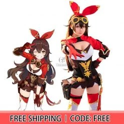 Game Genshin Impact Amber Cosplay Costume
