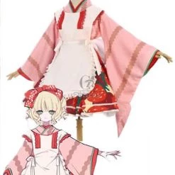 Rozen Maiden Hinaichigo Pink Kimono Anime Cosplay Costumes