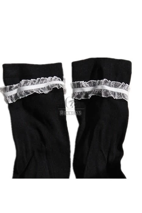 Rozen Maiden Suigintou Lolita Dark Blue Dress Cosplay Costumes 4 Rozen Maiden Suigintou Lolita Dark Blue Dress Cosplay Costumes - Image 4