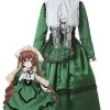 Rozen Maiden Suiseiseki Green Lolita Cosplay Costumes