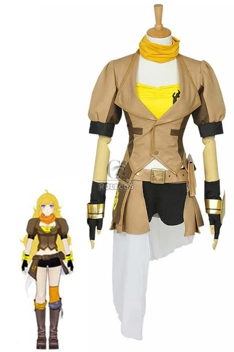 Yang Xiao Yellow Uniform Cosplay Costumes 1 Yang Xiao Yellow Uniform Cosplay Costumes