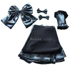 Fate/stay night Hollow Saber Black Dress Anime Cosplay Costumes 5 Fate/stay night Hollow Saber Black Dress Anime Cosplay Costumes -Anime Costumes store online saber fate