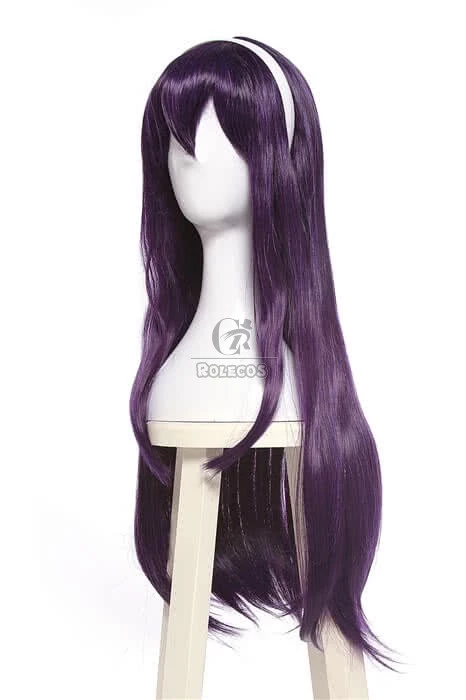 Saenai Heroine no Sodatekata Utaha Kasumigaoka Black Purple Long Straight Women Cosplay Wigs 3 Saenai Heroine no Sodatekata Utaha Kasumigaoka Black Purple Long Straight Women Cosplay Wigs - Image 3