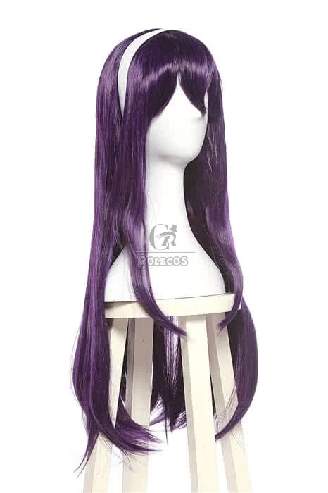 Saenai Heroine no Sodatekata Utaha Kasumigaoka Black Purple Long Straight Women Cosplay Wigs 2 Saenai Heroine no Sodatekata Utaha Kasumigaoka Black Purple Long Straight Women Cosplay Wigs - Image 2