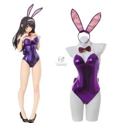 Saenai Heroine no Sodatekata Utaha Kasumigaoka Purple Bunny Girl Jumpsuit Cosplay Costume
