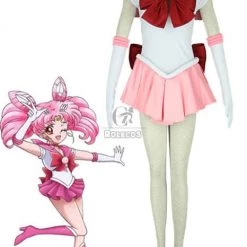 Sailor Moon Sailor Chibimoon Chibi Usa Small Lady·Serenity Fighting Uniform Cosplay Costume