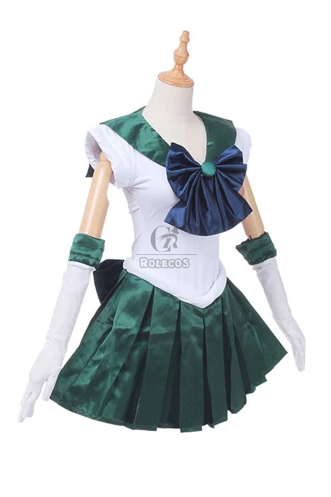 Sailor Moon Sailor Neptune Kaiou Michiru Fighting Uniform Cosplay Costume 4 Sailor Moon Sailor Neptune Kaiou Michiru Fighting Uniform Cosplay Costume - Image 4