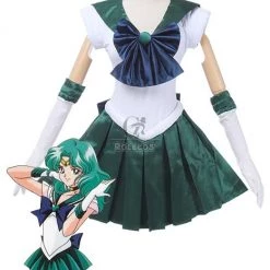 Sailor Moon Sailor Neptune Kaiou Michiru Fighting Uniform Cosplay Costume