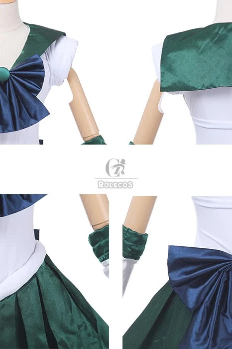 Sailor Moon Sailor Neptune Kaiou Michiru Fighting Uniform Cosplay Costume 7 Sailor Moon Sailor Neptune Kaiou Michiru Fighting Uniform Cosplay Costume - Image 7
