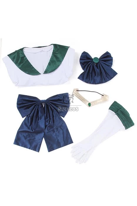 Sailor Moon Sailor Neptune Kaiou Michiru Fighting Uniform Cosplay Costume 6 Sailor Moon Sailor Neptune Kaiou Michiru Fighting Uniform Cosplay Costume - Image 6