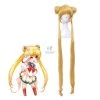 Sailor Moon Serena Tsukino 5 Version Sailor Long Golden Cosplay Wigs