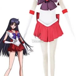 Anime Sailor Moon Rei Hino / Sailor Mars Fancy Dress Cosplay Costume