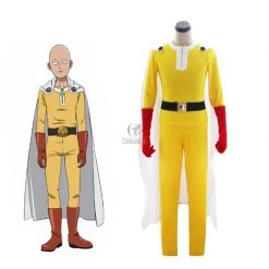 Saitama Jumpsuit Battle Suit Cosplay Full Sets