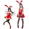 Seishun Buta Yarou wa Bunny Girl Senpai no Yume wo Minai Sakurajima Mai Bunny girl Christmas Cosplay Costume