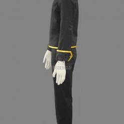 Black Uniform Gintama Earthworks Fourteen Lang Cosplay Costume Shinsengumi -Anime Costumes store online sc 1