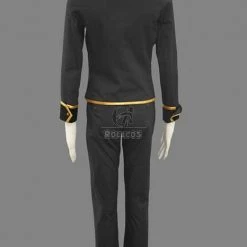 Black Uniform Gintama Earthworks Fourteen Lang Cosplay Costume Shinsengumi -Anime Costumes store online sc 11