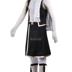 Fairy Tail Natsu Dragneel Cosplay Costume Black Suit 1nd -Anime Costumes store online ser