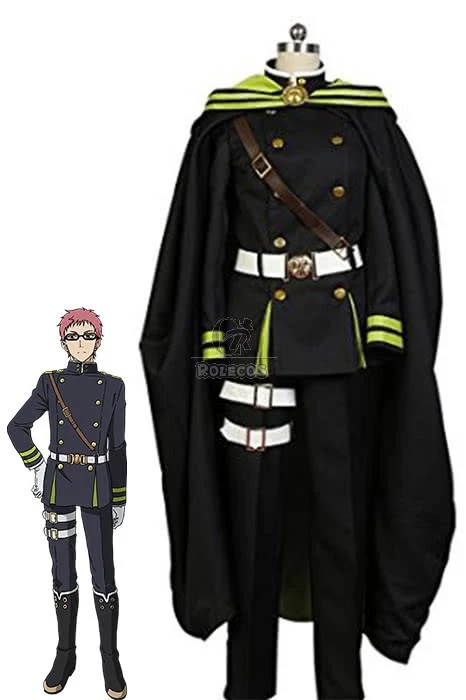 Seraph of the End Shiho Kimizuki Uniform Cosplay Costume 1 Seraph of the End Shiho Kimizuki Uniform Cosplay Costume