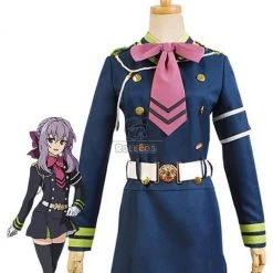 Seraph Of The End Shinoa Hiragi Uniform Dress Cosplay Costume