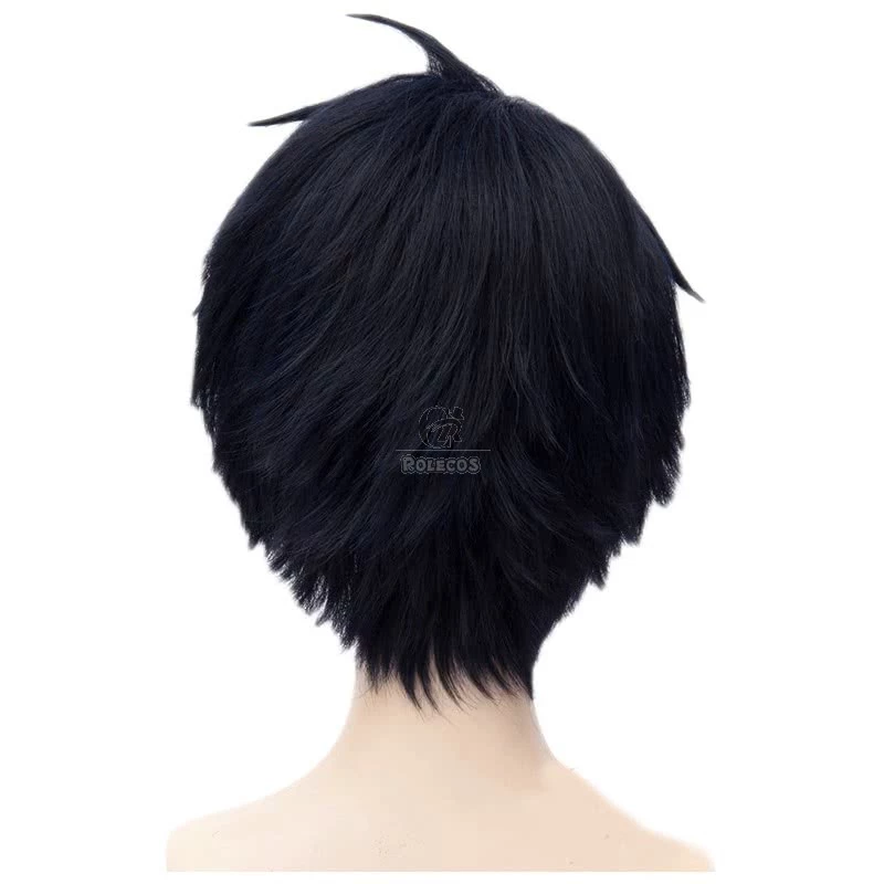 Seraph Of The End Yuichiro Hyakuya Dark Blue Short Cosplay Wig - Image 5