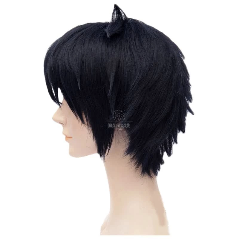 Seraph Of The End Yuichiro Hyakuya Dark Blue Short Cosplay Wig - Image 4