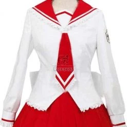 Red And White Cosplay Aria The Scarlet Ammo Lucky Star Op Costumes