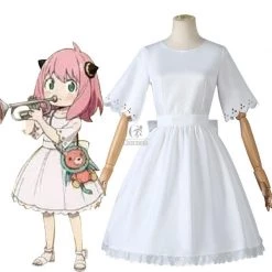 SPY×FAMILY Forger Anya White Dress Cosplay Costume