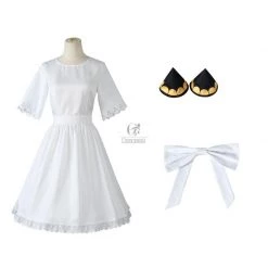 SPY×FAMILY Forger Anya White Dress Cosplay Costume -Anime Costumes store online spy family forger anya white dress cosplay costume9