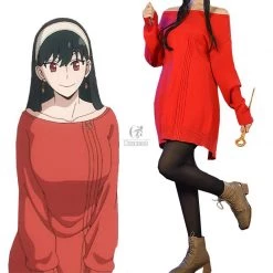 SPY×FAMILY Forger Red Dress Daily Cosplay Costume