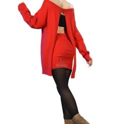 SPY×FAMILY Forger Red Dress Daily Cosplay Costume -Anime Costumes store online spy family forger red dress daily cosplay costume4