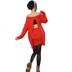 SPY×FAMILY Forger Red Dress Daily Cosplay Costume -Anime Costumes store online spy family forger red dress daily cosplay costume5