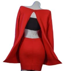 SPY×FAMILY Forger Red Dress Daily Cosplay Costume -Anime Costumes store online spy family forger red dress daily cosplay costume8