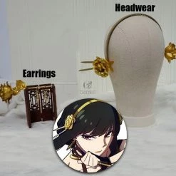 SPY×FAMILY Forger Yor Earrings And Headwear Cosplay Props