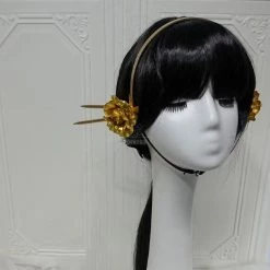 SPY×FAMILY Forger Yor Earrings And Headwear Cosplay Props -Anime Costumes store online spy family forger yor cosplay prop4