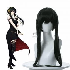 SPY×FAMILY Forger Yor Black Long Cosplay Wigs