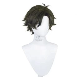 SPY x FAMILY Damian Short Dark Green Cosplay Wigs -Anime Costumes store online spy x family damian cosplay wigs4