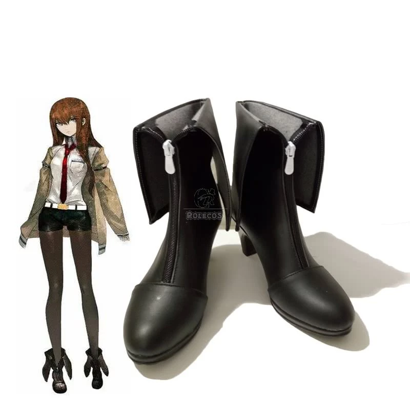 Steins;Gate 0 Kurisu Makise Black Cosplay Shoes 1 Steins;Gate 0 Kurisu Makise Black Cosplay Shoes